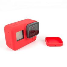 Silicone Cover Protective Case Silicone Lens Cap For Gopro Hero 5 (Red)