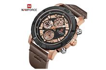 NaviForce NF9139 MultiFunction Chronograph Watch - Gold/Brown