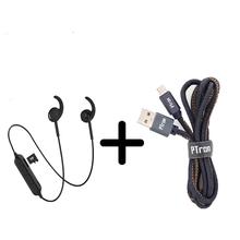 Buy Ptron Avento Pro Bluethoot 4.2 Stereo Bluethoot Headphones & Get Ptron Cable Jeans Cloth Sync Data Cable (IOS Or ANDROID) For Free