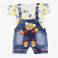 Yellow / Blue Color T-Shirt And Jeans Set For Boys