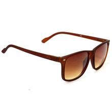 Shaded Brown Lenses With Matt Brown Frame Sunglass