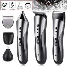 Kemei KM-1407 3 in 1 Electric Shaver Hair Trimmer Rechargeable Electric Nose Hair Clipper Professional Beard Razor Machine