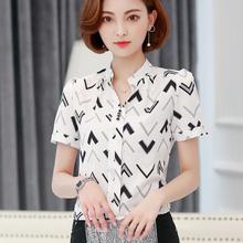 2019 summer chiffon office lady blouse women shirt fashion