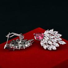 New Big CZ Earrings For Women Micro Pave Cubic Zirconia Crystal