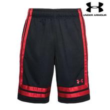 Under Armour Black/Red Baseline 10" Basketball Shorts For Men - 1305729-002