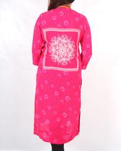 Saavya Design'S Women Printed Pink Kurti