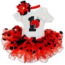 First 1st Birthday Outfits Baby Baptism Clothes Girl Party Wear Kids