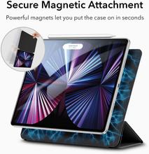 COTEetCi iPad case for iPad pro 12.9 inch (2020/2021) M1 with pen slot and magnetic buckle (Black)