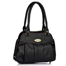 Fostelo Women's Combo Handbag & Clutch (Black & Black)