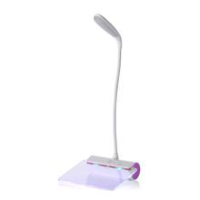 LED Desk Lamp Eye-caring Table Light With Memo Board 3 Brightness Levels USB Chargeable 360 Degree Rotation Arm