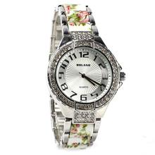 Bolano Floral Strap Analog Silver Dial Watch For Women