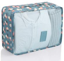 6 Pcs Cloth Organizer Pouch Laundry Zipper Bags Travel Luggage Packing Bag - Bags | Travel Packing Bags