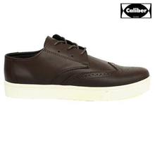 Dark Brown Lace-up Casual Shoes For Men -391