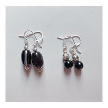 Black Color beads Ear Rings pair