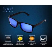 ANALOGUE Blue Reflector Wayfarer Sunglasses + Blue Wrist