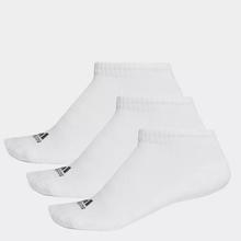 Adidas White 3-Stripes 3 Pairs of No Show Socks (UNISEX-AA2279)