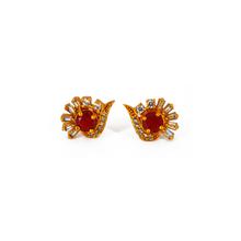 Ruby Marquise Stud Earrings For Women