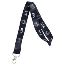 Blue BTS Printed Lanyard Keyring