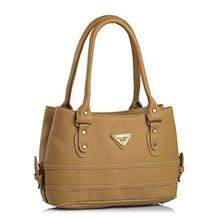 Fostelo Women's Selena Handbag (Beige) (FSB-1044)