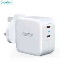 Choetech 40W PD6009 Dual Fast USB C Charger 2-Port 20W PD 3.0 With Foldable Plug For iPhone, iPad, AirPods, Samsung, Nintendo Switch