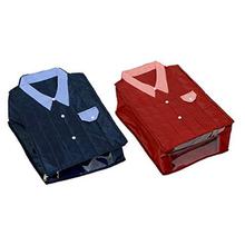 Kuber Industries 2 Piece Cotton Shirt Cover Set