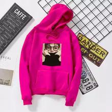 Hot Pink Printed Winter Hoodies with fur inside