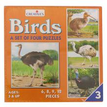 Creative Educational Aids Birds 3 (A Set Of Four Puzzles) – Orange