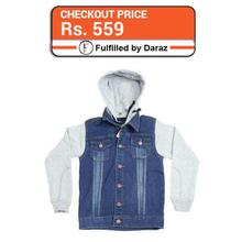 J.Fisher Blue/White Denim Jacket For Boys