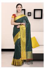 Stylee Lifestyle Green Art Silk Jacquard Saree  (1906)