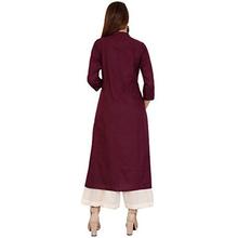 Bright Cotton Kurta Palazzo Set for Women Rayon A-Line