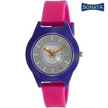 Sonata Steel Dial Analog Watch For Women - 87024PP02