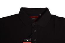 John Players Black Cotton Polo T-Shirt For Men - JP32TSCR1030