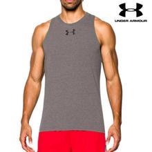 Under Armour Grey Baseline Performance Basketball Tank Top For Men - 1293825-090