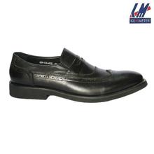 KILOMETER Black Slip On Formal Shoes For Men