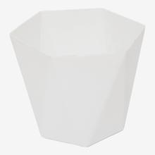 White Gem  Plastic Diamond Design Flower Pot, Gamala Size- 5 Inch 4001