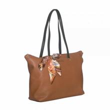 Caprese Pam Tote Medium Tan  Black