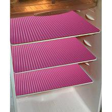 Kuber Industries PVC 6 Piece Fridge Mat Set - Pink