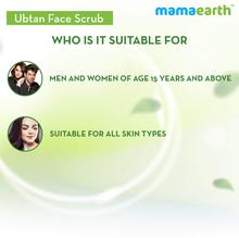 Mamaearth Ubtan Face Scrub with Turmeric & Walnut for Tan Removal - 100g