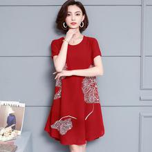 Women dress spring 2019 new Western style middle-aged big