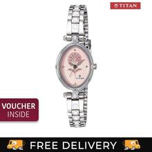 2419SM01 Karishma Pink Dial Analog Watch For Women- Silver