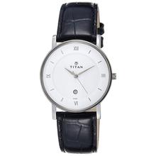 Titan Analog White Dial Unisex's Watch 9162SL04