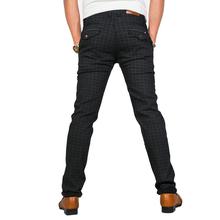 Virjeans Stretchable Cotton Check Chinos Pant for Men (VJC 712) Black