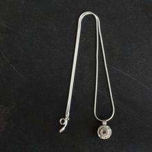 Stone Studded Designed Sterling Silver Pendant With Chain (92.5% Silver) For Women - 2.9g+3.8g - PBK-ICBC