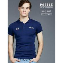 Police FP4 Body Size Polo T-Shirt- Dark Blue