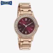 Sonata   Analog Red Dial Women's Watch-8123Wm02