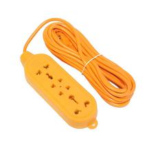 4 Socket Power Cord Socket - Yellow
