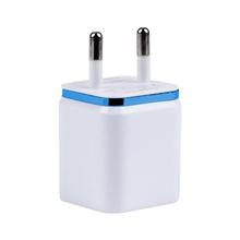 Dual USB Cell Mobile Phone Charger 5V2.1A/1A EU US Plug Wall Power Adapter for ipad iPhone Samsung HTC Cell Phones 2Ports