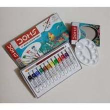 DOMS Water Colour Tubes with one Brush and one Colour Palette