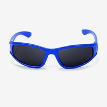 Black Lens Oval Shaped Sunglasses For Kids - Black