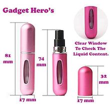 Gadget Hero's Mini Refillable Perfume Atomizer. TSA Flight